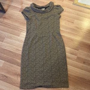 Jones New York size 8 black brown dress